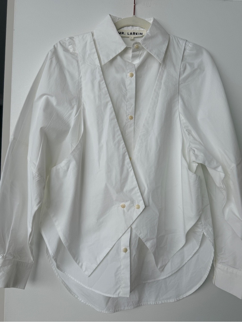 Mr. Larkin White Cotton Shirt Size S